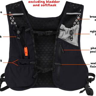 Running Hydration Vest Backpack, Trail Running Vest for Men & Women