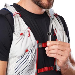Race Vest 12L Hydration Pack, 1.6L Water Bladder, Running Vest, Water-Resistant Pockets