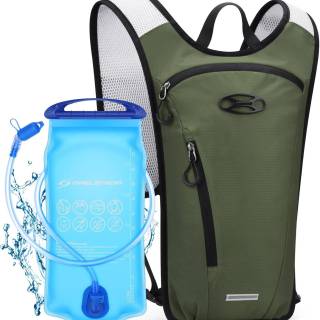 Running Hydration Vest,Hiking Backpack with 2L/3L Water Bladder,Lightweight Daypack for Cycling Camping Rave for Men Women