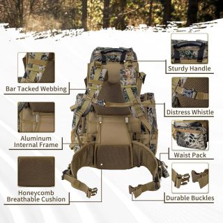 Hunting bag multifunctional combination bag male and female military fans large capacity 3D tactical backpack hiking camping mountaineering bag