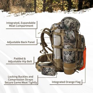 Hunting bag multifunctional combination bag male and female military fans large capacity 3D tactical backpack hiking camping mountaineering bag