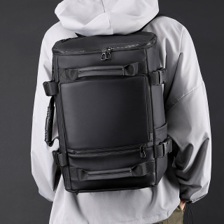 Men's business backpack large capacity computer bag multifunctional shoulder messenger bag portable travel backpack