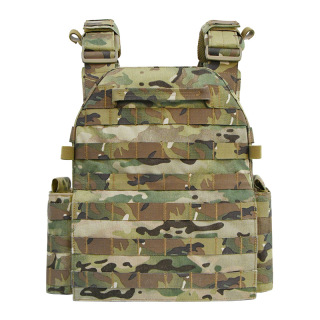 1000D Nylon-Gurtband Molle bietet Platz für 8 Magazine und SAPI XL-Platten-Seitentaschen bieten Platz für 6 x 6 Platten taktische Weste