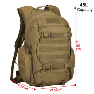 Wholesale Tactical Bag Outdoor Hunting 600d Waterproof Hiking Molle Bug Out Bag Men Hunting Backpack