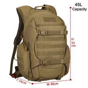 Wholesale Tactical Bag Outdoor Hunting 600d Waterproof Hiking Molle Bug Out Bag Men Hunting Backpack