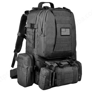 60L Large Tactical Assault Pack Detachable Molle Backpack Hunting Accessories
