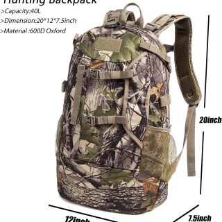 Hunting Backpack,Outdoor Hunting Daypack for Bow or Rifle with Rain Cover. (Green)
