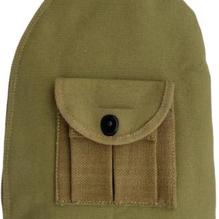 حقيبة كاربين مبطنة بصوف القنب مع حزام حمل