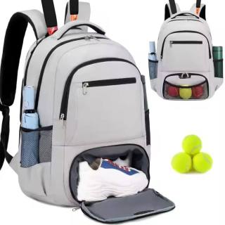Wholesale Dry Wet Separated Waterproof Large Capacity Travel Tennis Racket Backpack With Shoe Compartment