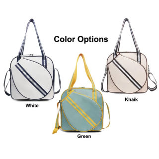 حقيبة تنس رياضية بحزام كتف وحقيبة مضرب تنس الريشة