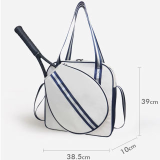 حقيبة تنس رياضية بحزام كتف وحقيبة مضرب تنس الريشة