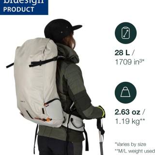 حقيبة ظهر للتزلج والتزلج على الجليد سعة 28 لترًا