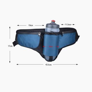 Спортивная сумка на пояс для бутылки с водой из водонепроницаемого дышащего нейлона большой вместимости для бега по пересеченной местности, марафона