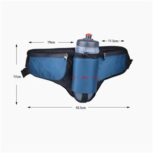 حقيبة خصر متعددة الوظائف من النايلون قابلة للتنفس ومقاومة للماء وسعة كبيرة لسباق الماراثون في الهواء الطلق