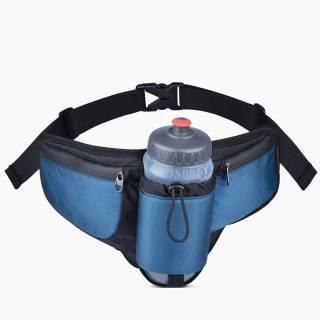 حقيبة خصر متعددة الوظائف من النايلون قابلة للتنفس ومقاومة للماء وسعة كبيرة لسباق الماراثون في الهواء الطلق