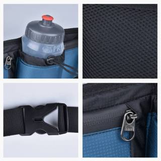 حقيبة خصر متعددة الوظائف من النايلون قابلة للتنفس ومقاومة للماء وسعة كبيرة لسباق الماراثون في الهواء الطلق