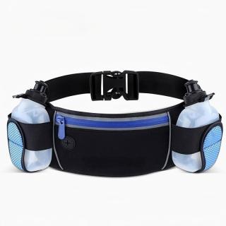 Outdoor sports lightweight diving material waterproof multifunctional hiking cross-country marathon running double water bottle waist bag