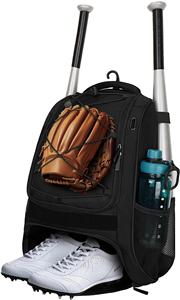 حقيبة بيسبول للشباب - حقيبة ظهر لحمل مضرب البيسبول، وكرة السلة، وكرة السوفتبول، وحامل مضرب وقفازات كهدية