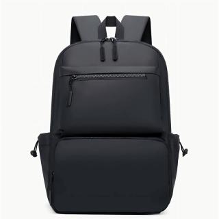 High-End Men's Business Backpack Bohemian Style Custom Logo Zipper Closure Geometric Large Capacity Schoolbag Meetings Trips