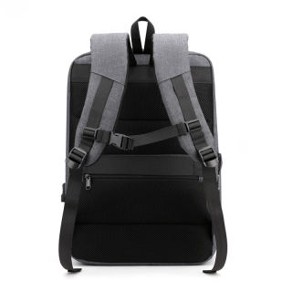 Mochila grande impermeable con puerto USB para ordenador, al por mayor, para mujeres, hombres, escuela, trabajo, negocios, viajes al aire libre, con cierre de cremallera.