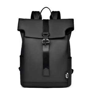 Mochila de viaje escolar impermeable para deportes al aire libre, mochila para computadora portátil, mochila de diseño elegante, mochila informal con parte superior enrollable