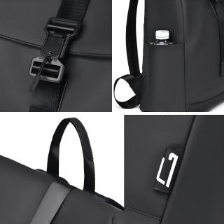 Mochila de viaje escolar impermeable para deportes al aire libre, mochila para computadora portátil, mochila de diseño elegante, mochila informal con parte superior enrollable