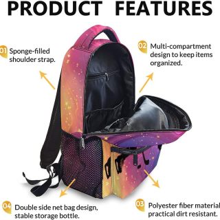 Детский рюкзак, школьный рюкзак для хоккея с шайбой для девочек, крутой рюкзак 17 дюймов в подарок для путешествий, работы и учёбы, детский спортивный рюкзак для девочек-подростков