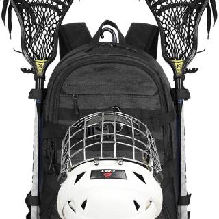 Equipment Backpack with Two Sticks holder and Separate Cleats Compartment Field Hockey Bag
