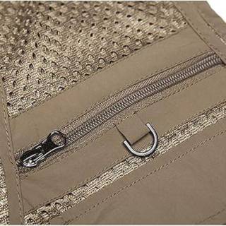 Chaleco de pesca para hombre, transpirable, calado, con camuflaje, para periodistas y fotógrafos.