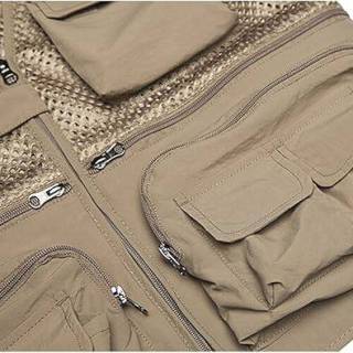 Chaleco de pesca para hombre, transpirable, calado, con camuflaje, para periodistas y fotógrafos.