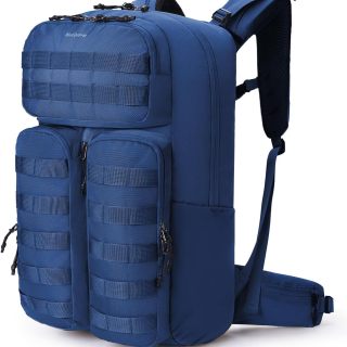Mochila de senderismo de 40 l, mochila táctica militar con marco interno y sistema Molle para senderismo, acampada, mochilerismo, viajes, escalada, mochila de día.