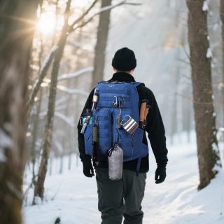 40L Wanderrucksack, Militärischer Taktischer Rucksack mit Innenrahmen und Molle-System zum Wandern, Camping, Rucksackreisen, Reisen, Klettern, Rucksack, Tagesrucksack