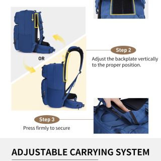 40L Wanderrucksack, Militärischer Taktischer Rucksack mit Innenrahmen und Molle-System zum Wandern, Camping, Rucksackreisen, Reisen, Klettern, Rucksack, Tagesrucksack