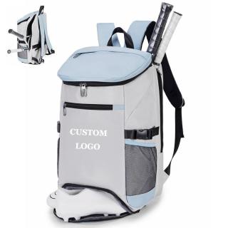 Training Sports Backpack Racquet & Racket Storage Nylon Tennis/Basketball/Badminton Bag with Shoe Compartment