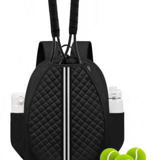 Wholesale Sporty Backpack for Pickleball Tennis Badminton with Shoes Compartment Quilted Padding Bag for Women Men