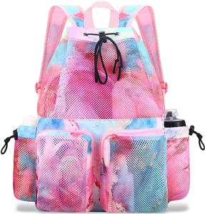 Mesh Swim Bags for Swimmers - Drawstring Backpack for Women Men Swim Team Gear Swimming Beach Gym Bag Sports Pool