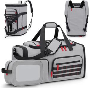 Gym Bags for Men Women, 45L Sports Travel Duffle Bag with Shoe Compartment