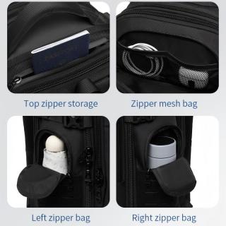 Large Carry on Tactical Backpack, 15.6 Inch Laptop Bag, Big Sturdy TSA-Friendly with USB Port College Rucksack Bag