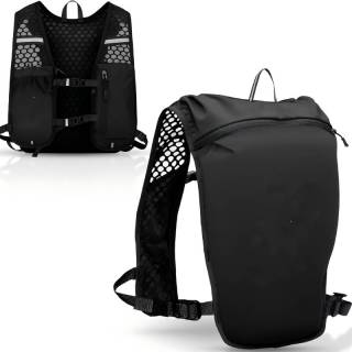 Running Hydration Vest,Running Vest with Phone Holder Pouch & Water Bottle Holder,Adjustable Belt