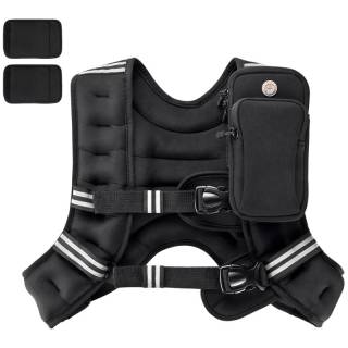 Vest with Reflective Stripe, Body Weight Vests Adjustable for Men, Women Workout,