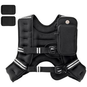 Vest with Reflective Stripe, Body Weight Vests Adjustable for Men, Women Workout,