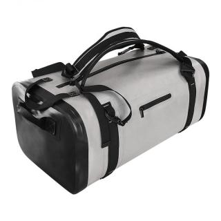 OEM Light Grey 50L TPU Waterproof Travel Bag for Outdoor Activity Large Travel Duffel Bag