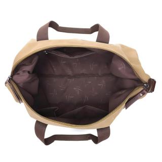 Custom High Quality Unisex Canvas Travel Tote Weekender Overnight Bag Leather Duffel Carry on Bag