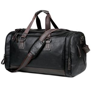 Custom Logo PU Leather Travel Duffel Bag Classical Design Waterproof Business