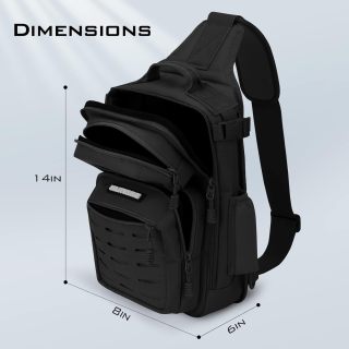 Tactical Sling Tackle Bag-Lightweight Fishing Backpack Storge Fishing Gear and Equipment,Gift for Men