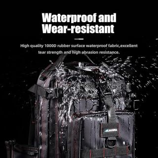 Fishing Backpack - Waterproof with Rod Holder, Ideal Fishing Gear and Gifts for Men