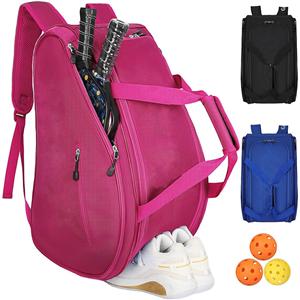 Custom Large Pickleball Bag Padel Racket Backpack with Shoes Compartment