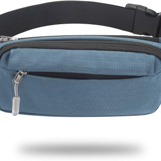Fanny Pack Waist Packs with Extender for Men Women, Waist Pouch Bag Hip Pack with 3-Zipper Pockets Adjustable Straps for Casual Travel Hiking Running
