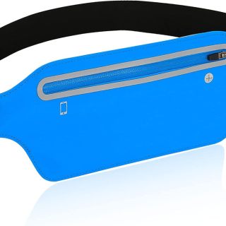 Fanny Pack Women Kids,Slim Waist Bag for Men,Water Resistant Running Belt Bag for iPhone Galaxy Phones with Pocket,Running Pouch Fit Workout