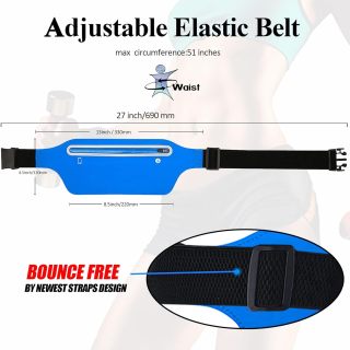 Fanny Pack Women Kids,Slim Waist Bag for Men,Water Resistant Running Belt Bag for iPhone Galaxy Phones with Pocket,Running Pouch Fit Workout